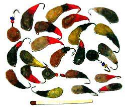 Самодельные рыболовные мохнатые мормышки фотография